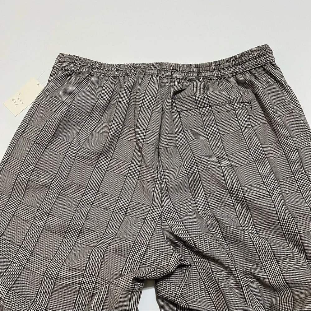 NWT a new day Wide-Leg Drawstring Pants- Grey Plaid XXL - Picture 9 of 12